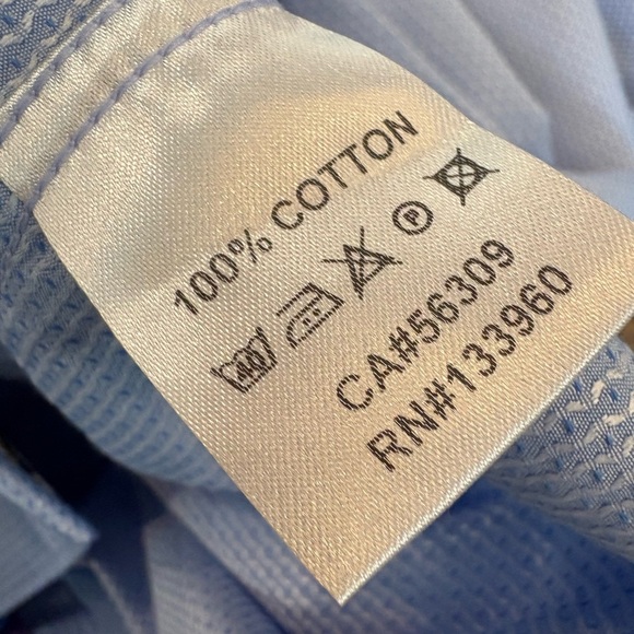 Men's Bertigo Light Blue Dress Shirt 8(4xl) Brand New - Picture 9 of 10